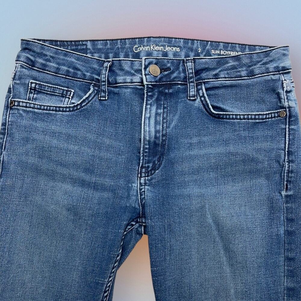 CALVIN KLEIN Women’s 2 SLIM BOYFRIEND Blue Jeans